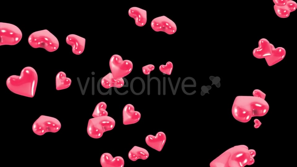 Falling Hearts with Alpha Channel Videohive 19378483 Motion Graphics Image 10