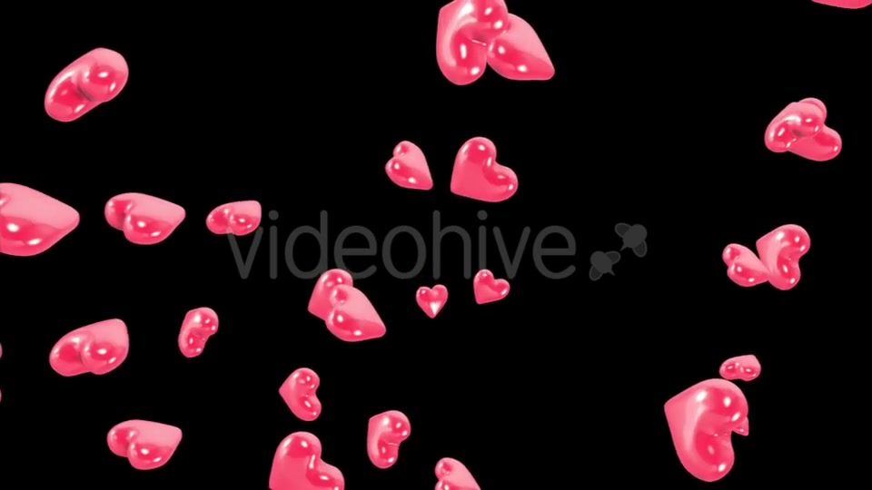 Falling Hearts with Alpha Channel Videohive 19378483 Motion Graphics Image 13