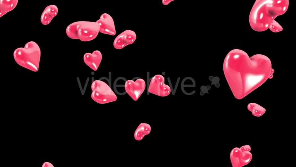 Falling Hearts with Alpha Channel Videohive 19378483 Motion Graphics Image 4