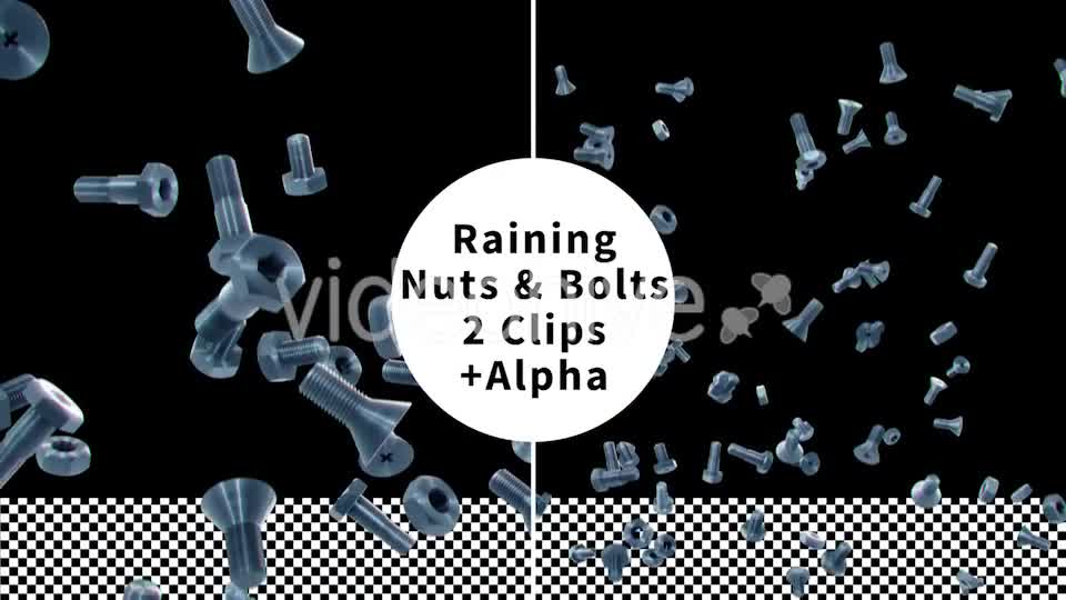 Falling Nuts and Bolts Videohive 9920252 Motion Graphics Image 1