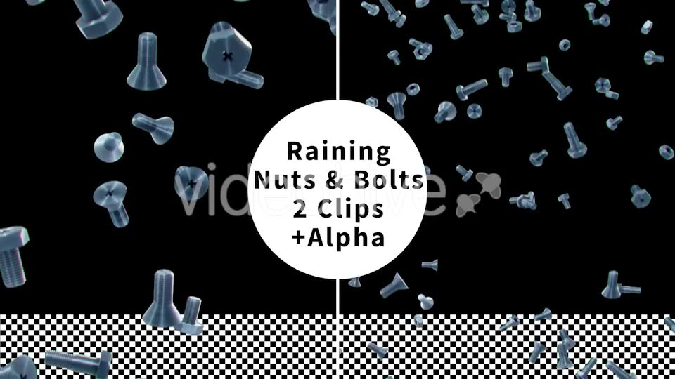 Falling Nuts and Bolts Videohive 9920252 Motion Graphics Image 3