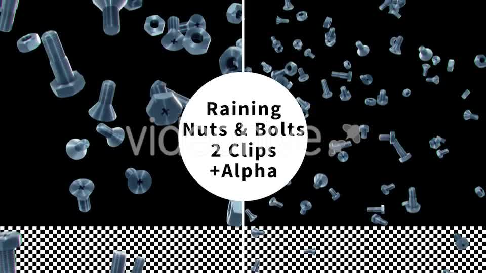 Falling Nuts and Bolts Videohive 9920252 Motion Graphics Image 8