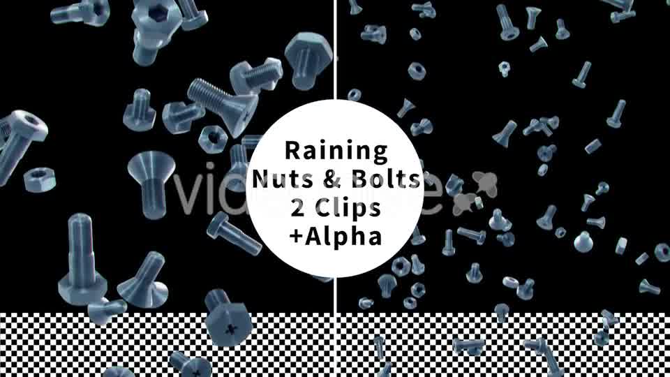 Falling Nuts and Bolts Videohive 9920252 Motion Graphics Image 9