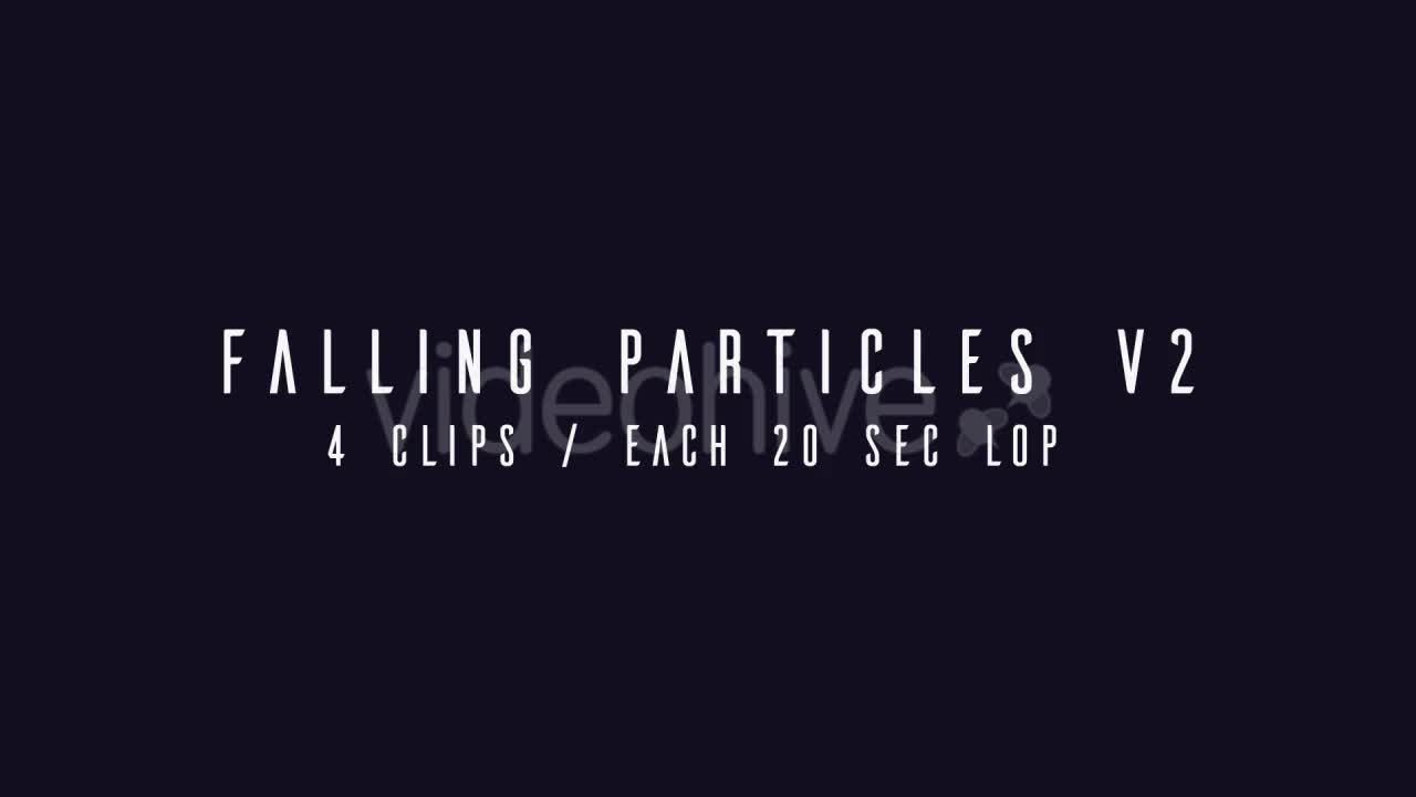 Falling Particles V2 Videohive 16196993 Motion Graphics Image 1