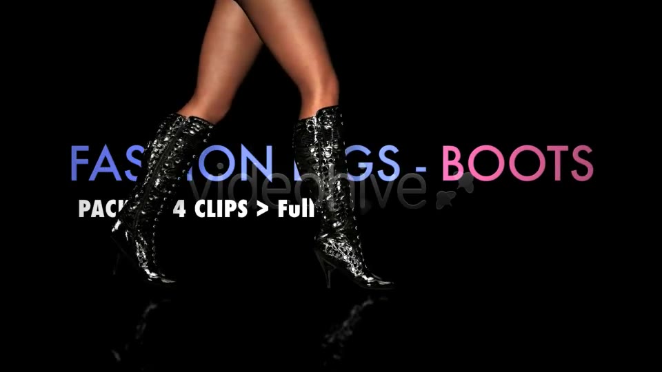 Fashion Legs Fancy Boots Pack of 4 Videohive 3795163 Motion Graphics Image 2
