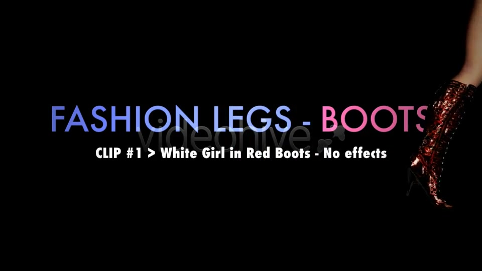 Fashion Legs Fancy Boots Pack of 4 Videohive 3795163 Motion Graphics Image 5