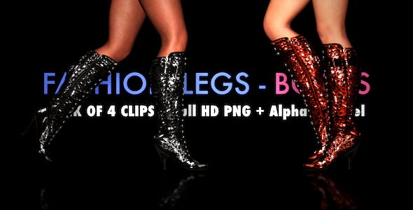Fashion Legs Fancy Boots Pack of 4 - Videohive Download 3795163