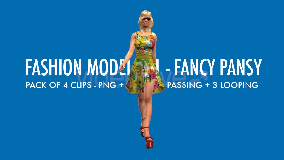 Fashion Model 01 Fancy Pansy Pack of 4 Videohive 7223265 Motion Graphics Image 2