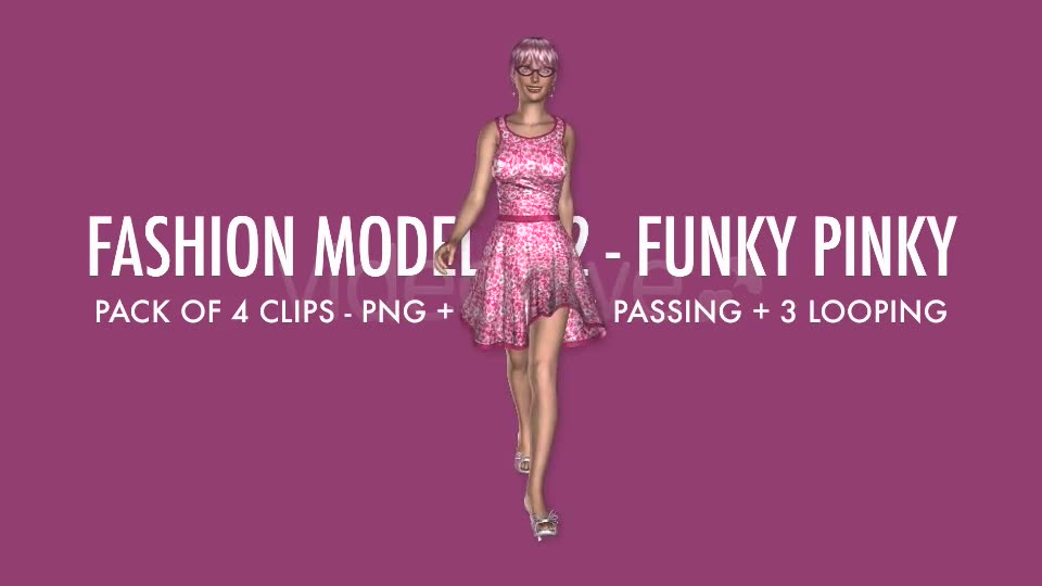 Fashion Model 02 Funky Pinky Pack of 4 Videohive 7232476 Motion Graphics Image 2