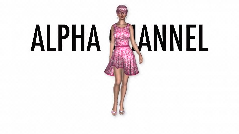 Fashion Model 02 Funky Pinky Pack of 4 Videohive 7232476 Motion Graphics Image 3