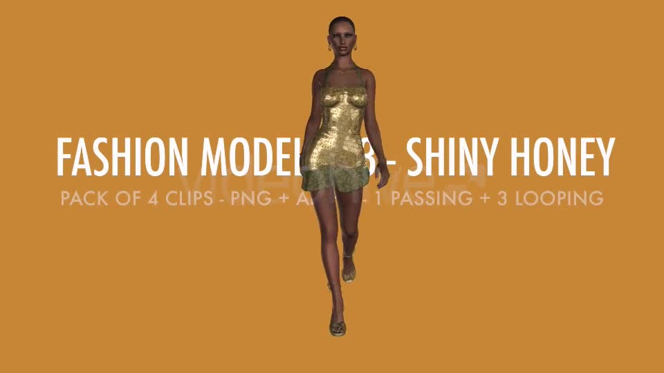Fashion Model 03 Shiny Honey Pack of 4 Videohive 7315885 Motion Graphics Image 1