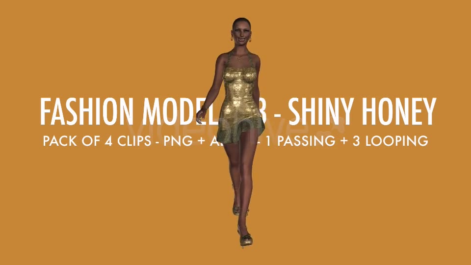 Fashion Model 03 Shiny Honey Pack of 4 Videohive 7315885 Motion Graphics Image 2
