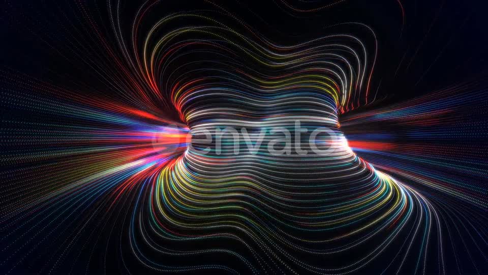 Fast Light Streaks Data Flow Chamber Seamless Loop Videohive 22503754 Motion Graphics Image 1