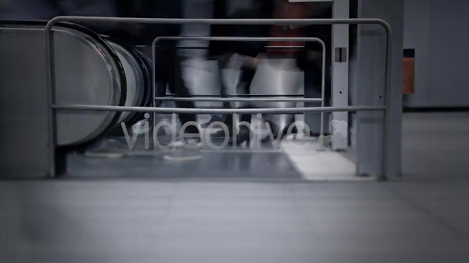 Fast People on Escalators  Videohive 9791371 Stock Footage Image 10