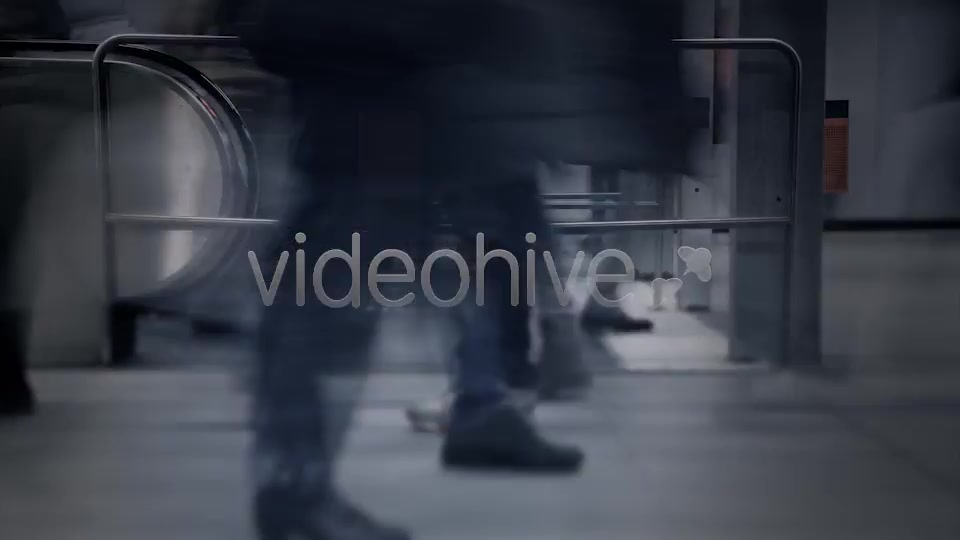 Fast People on Escalators  Videohive 9791371 Stock Footage Image 5