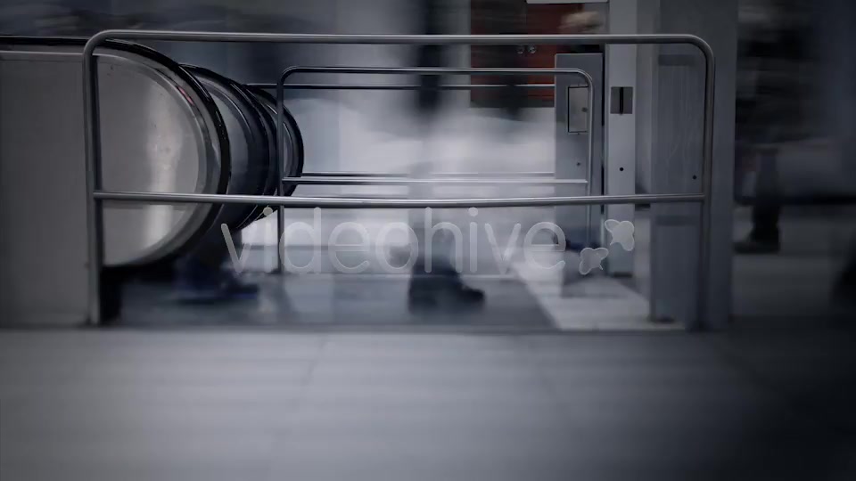 Fast People on Escalators  Videohive 9791371 Stock Footage Image 8