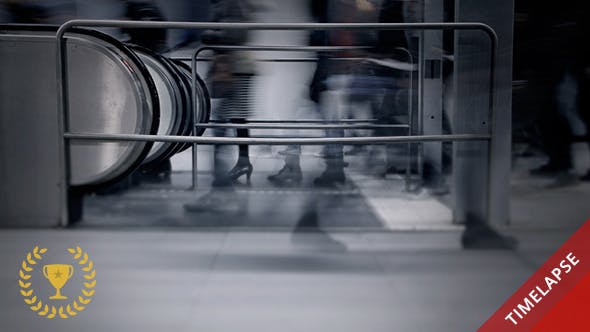 Fast People on Escalators  - Download 9791371 Videohive