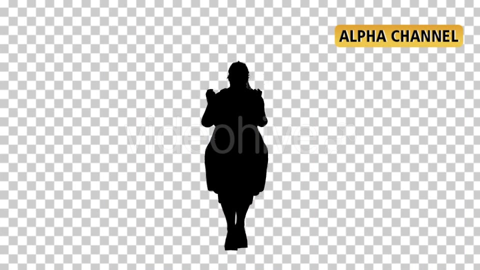 Fat Woman Dancing Silhouette with Transparency Videohive 19900409 Motion Graphics Image 3