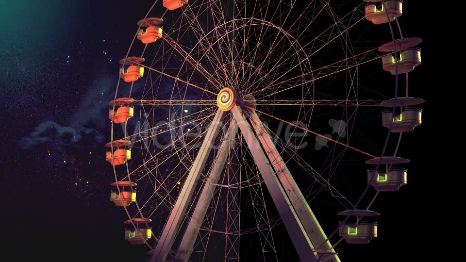 Ferris Wheel at Night Videohive 19589512 Motion Graphics Image 10