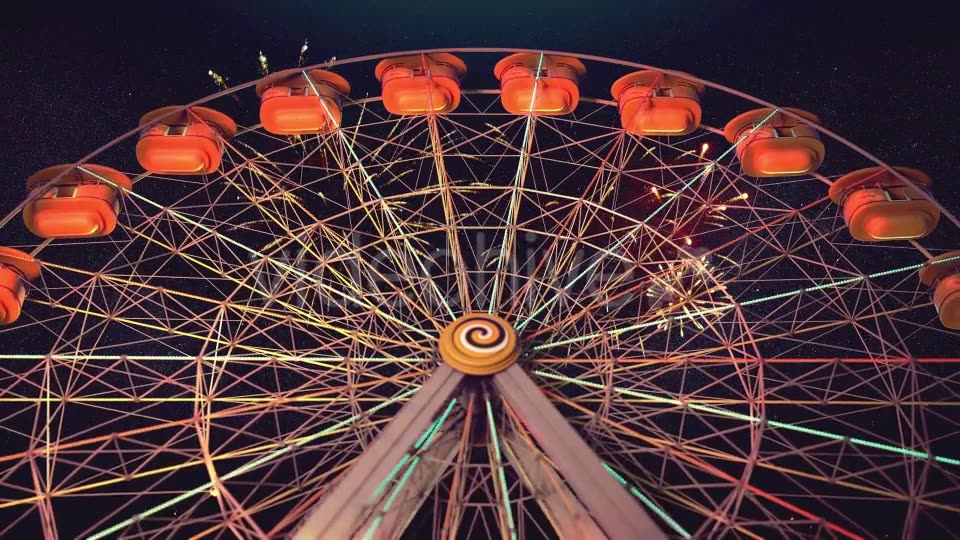 Ferris Wheel at Night Videohive 19589512 Motion Graphics Image 3