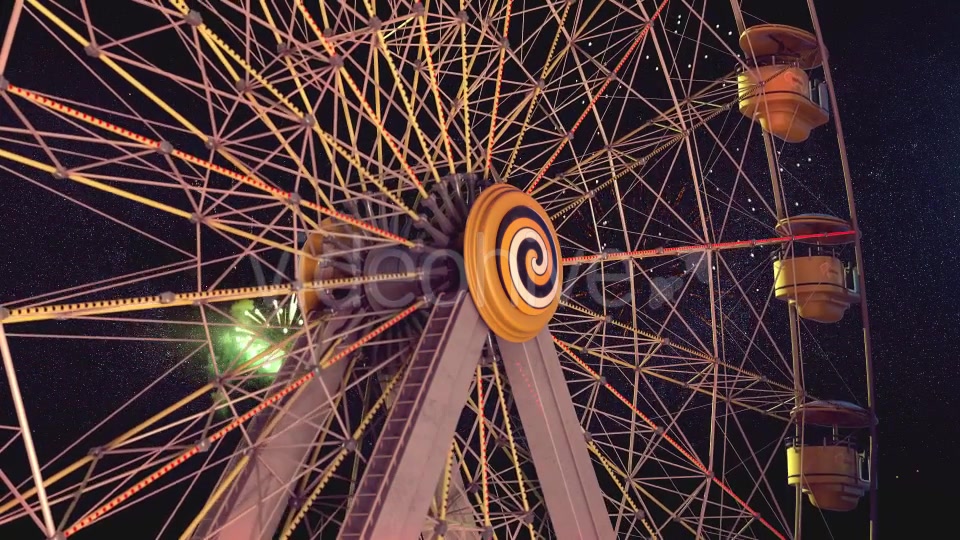 Ferris Wheel at Night Videohive 19589512 Motion Graphics Image 5