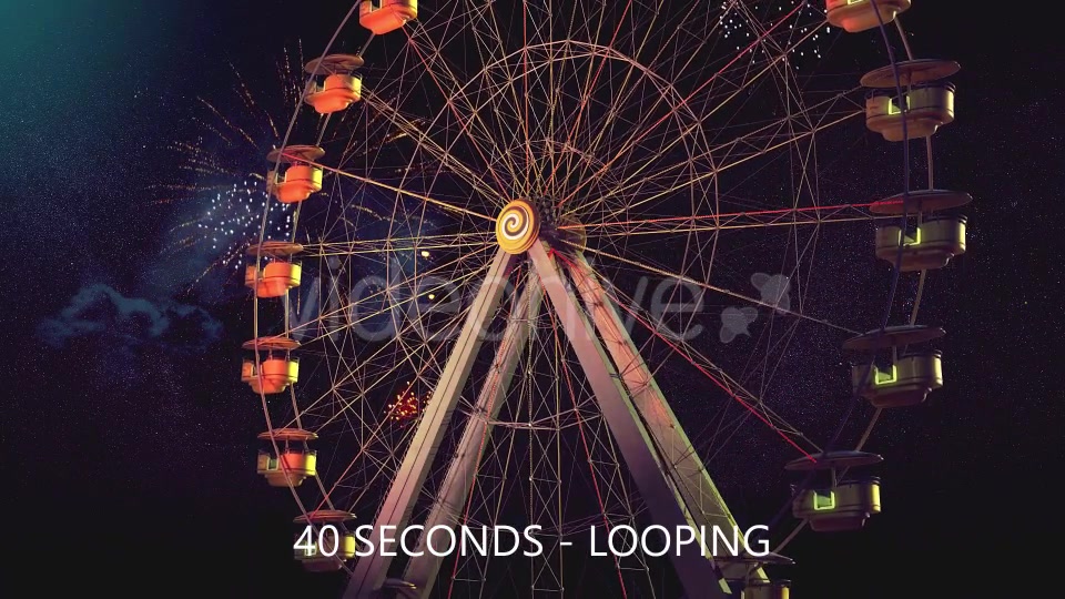 Ferris Wheel at Night Videohive 19589512 Motion Graphics Image 6
