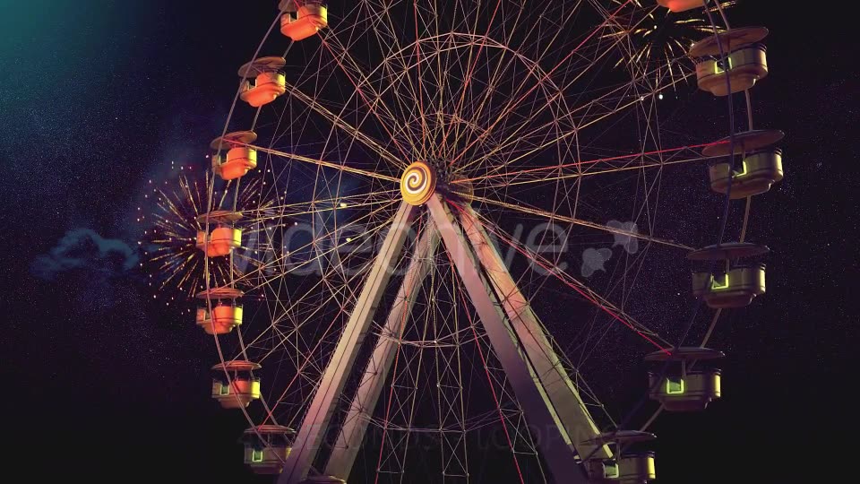 Ferris Wheel at Night Videohive 19589512 Motion Graphics Image 7