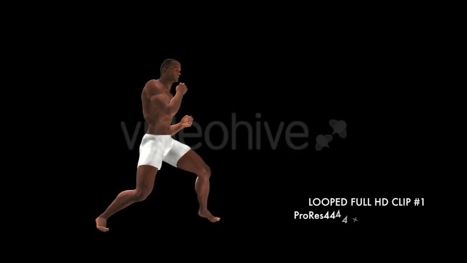 Fight Club Boxing Black Male Pack of 6 Videohive 12322847 Motion Graphics Image 1