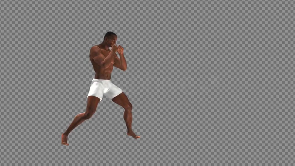 Fight Club Boxing Black Male Pack of 6 Videohive 12322847 Motion Graphics Image 2