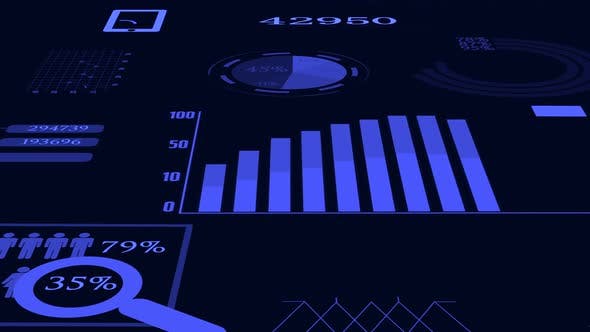 Finance Corporate Data Numbers Statistic Chart - 22986336 Videohive Download