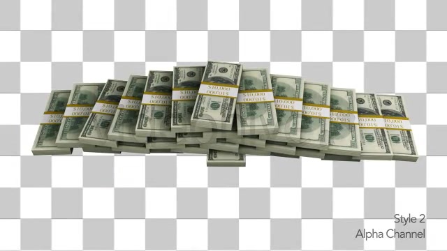 Financial Money Pyramid of $100 Bills + 2 Styles Videohive 5373421 Motion Graphics Image 10