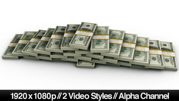 Financial Money Pyramid of $100 Bills + 2 Styles - Download Videohive 5373421