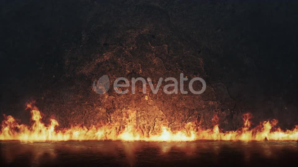 Fire And Stone Cinematic Background Loop 4K Videohive 23685579 Motion Graphics Image 1
