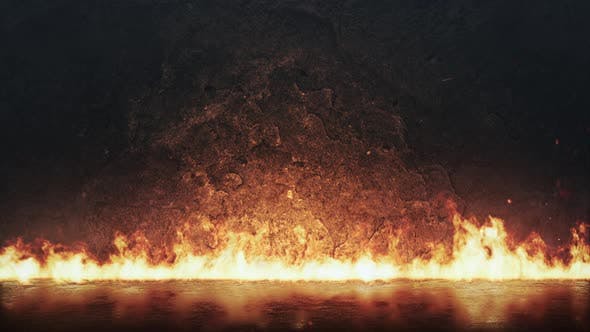 Fire And Stone Cinematic Background Loop 4K - Download Videohive 23685579