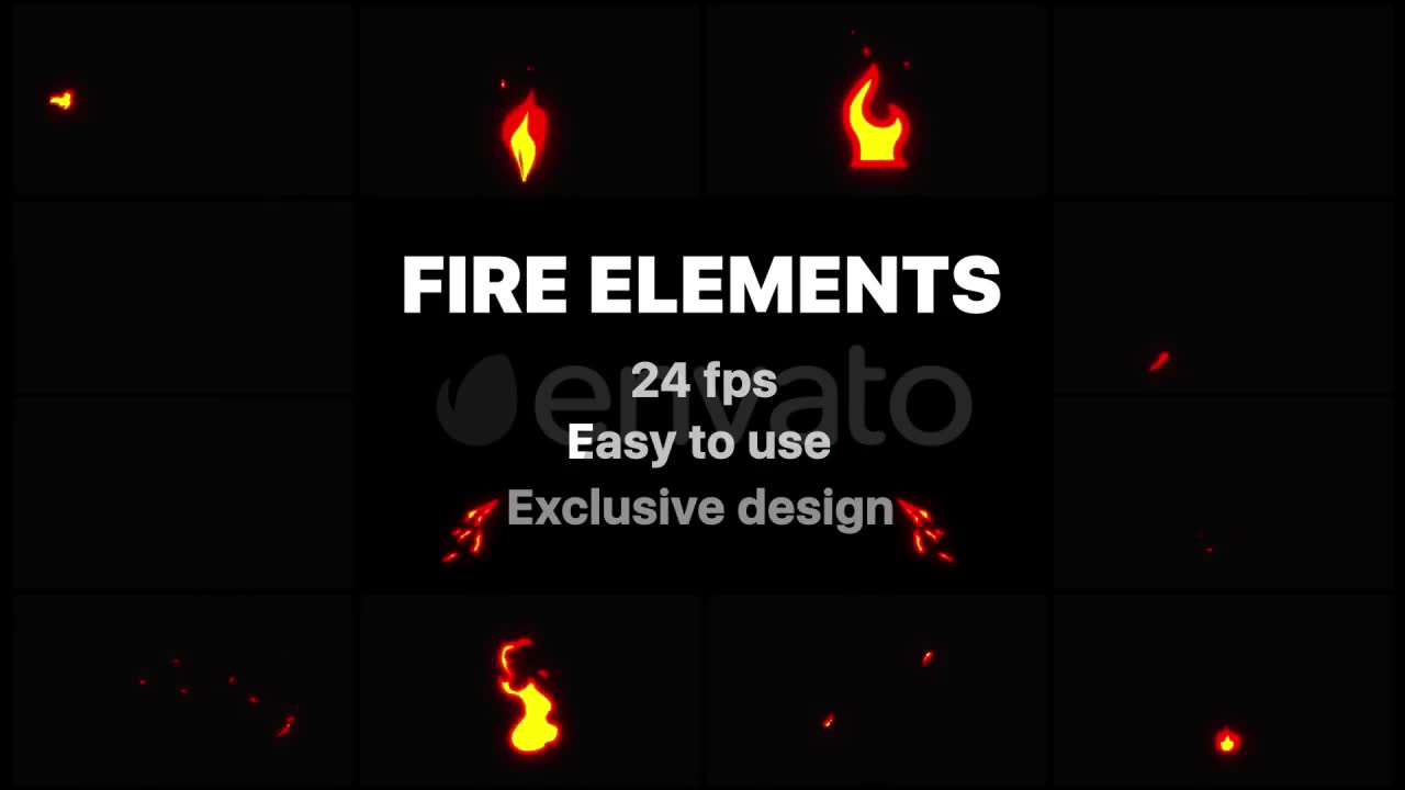 Fire Elements | Motion Graphics Pack Videohive 21597215 Motion Graphics Image 2