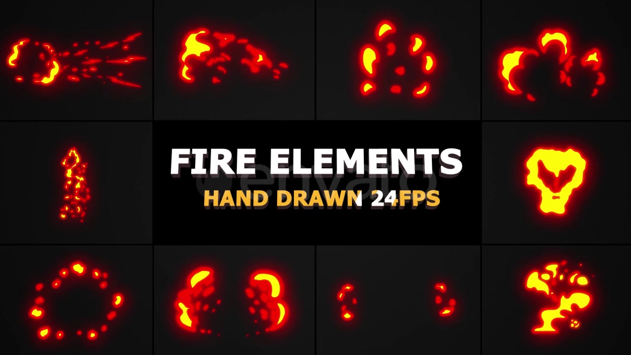 Fire Elements Pack | Motion Graphics Pack Videohive 21804809 Motion Graphics Image 12