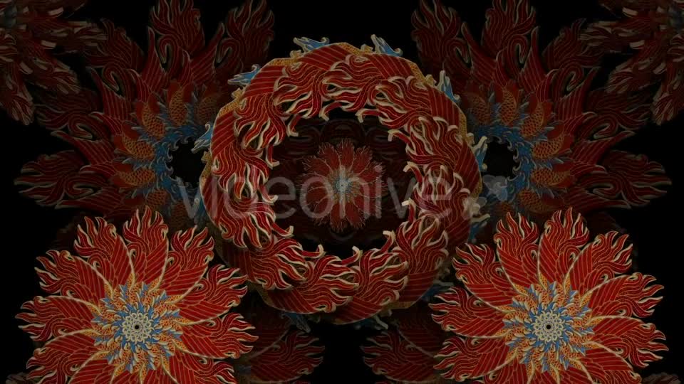 Fire Kaleido VJ Loop Videohive 19782919 Motion Graphics Image 1