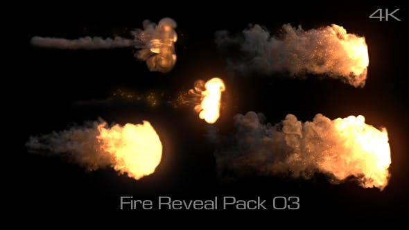 Fire Reveal Elements Pack 03 - 21199575 Videohive Download