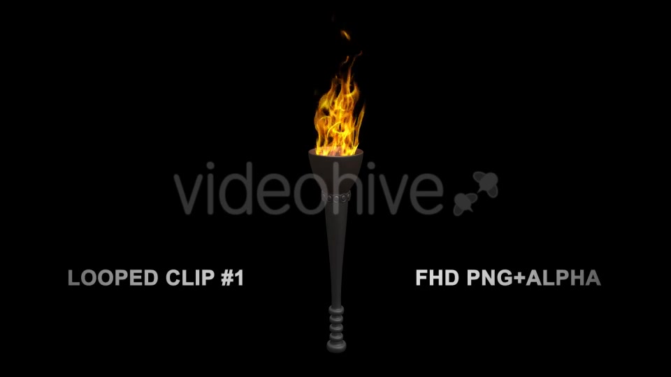 Fire Torch Classic Iron Pack of 2 Videohive 18699183 Motion Graphics Image 2