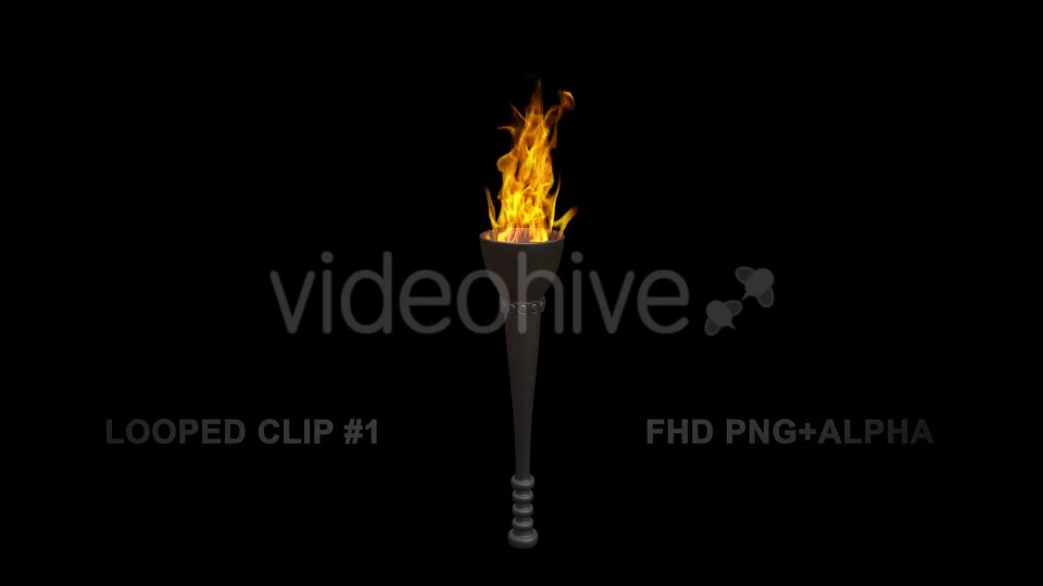 Fire Torch Classic Iron Pack of 2 Videohive 18699183 Motion Graphics Image 5