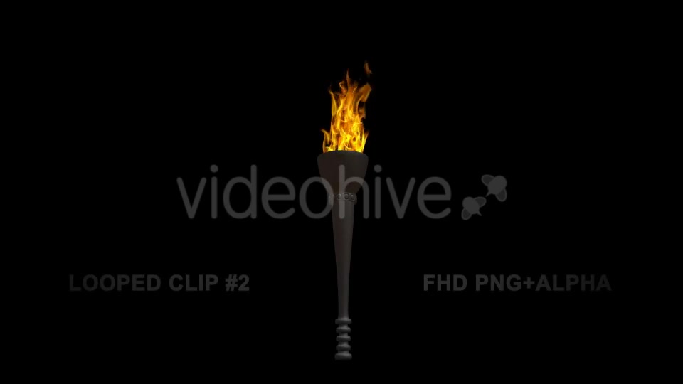 Fire Torch Classic Iron Pack of 2 Videohive 18699183 Motion Graphics Image 6