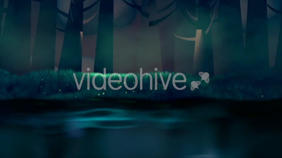 Fireflies, Forest, And Lake Videohive 18135178 Motion Graphics Image 1