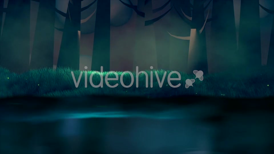 Fireflies, Forest, And Lake Videohive 18135178 Motion Graphics Image 2
