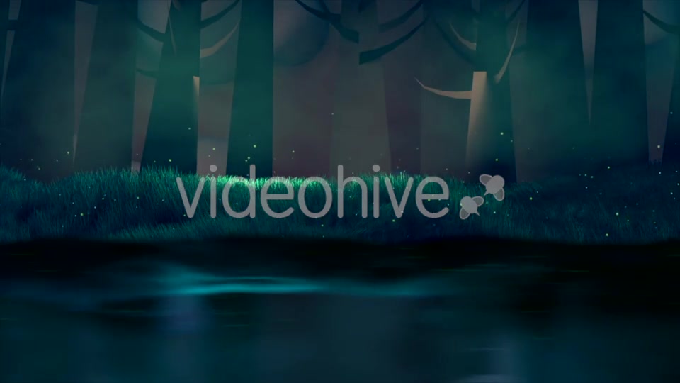 Fireflies, Forest, And Lake Videohive 18135178 Motion Graphics Image 5