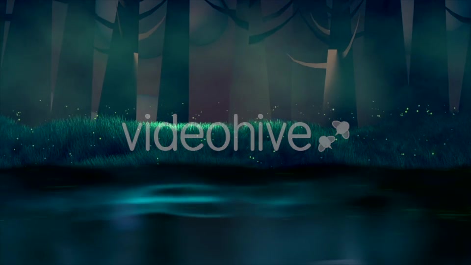 Fireflies, Forest, And Lake Videohive 18135178 Motion Graphics Image 8
