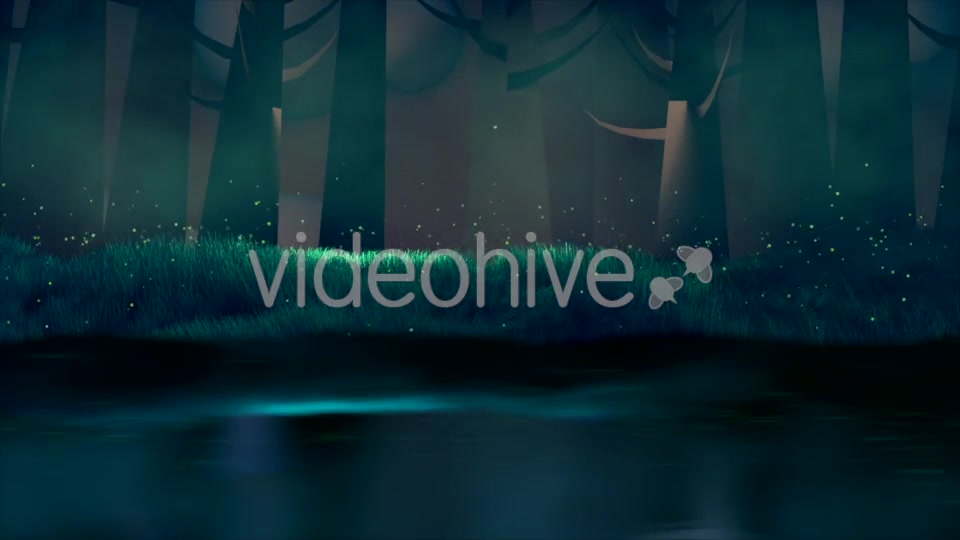 Fireflies, Forest, And Lake Videohive 18135178 Motion Graphics Image 9