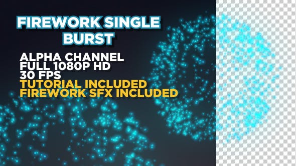 Firework Single Burst - Videohive Download 16374954