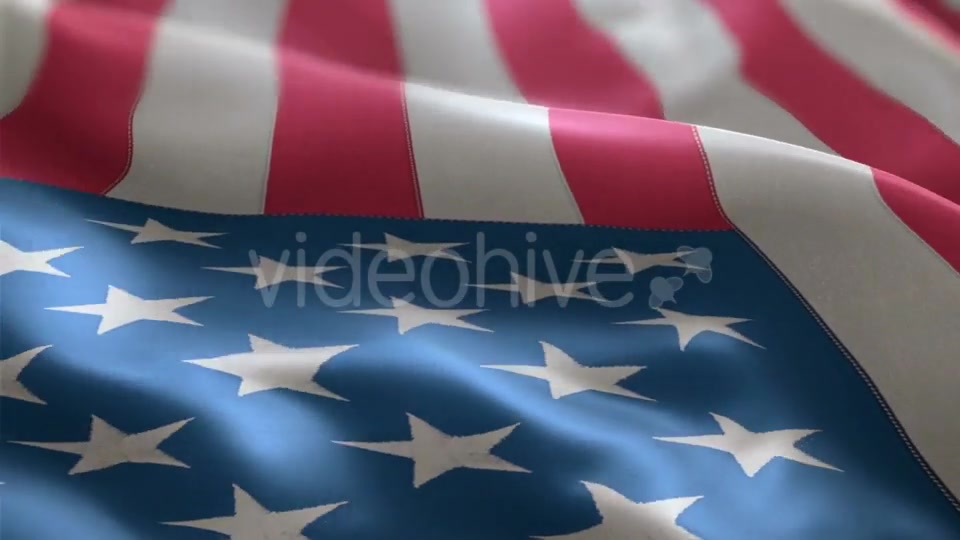 Flag of the USA Slowly Waving in the Wind Videohive 19873623 Motion Graphics Image 4