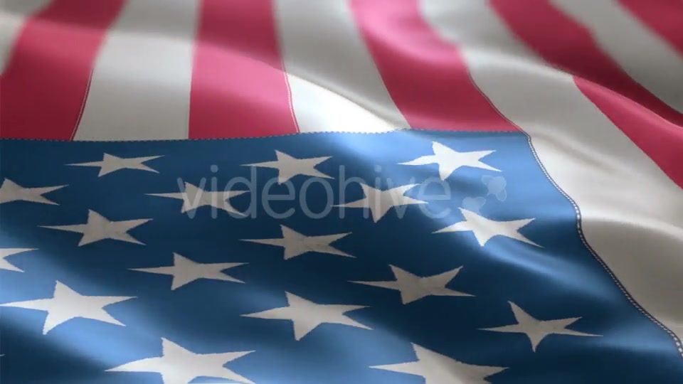 Flag of the USA Slowly Waving in the Wind Videohive 19873623 Motion Graphics Image 5