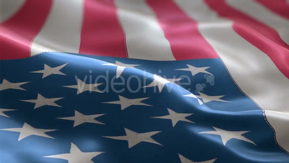 Flag of the USA Slowly Waving in the Wind Videohive 19873623 Motion Graphics Image 7